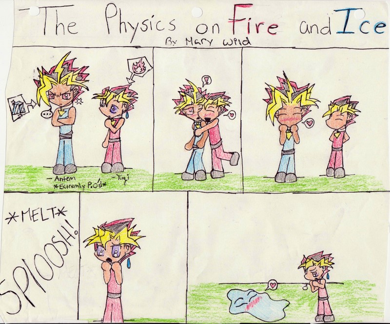 The Physics on Fire and Ice: Yami and Yugi