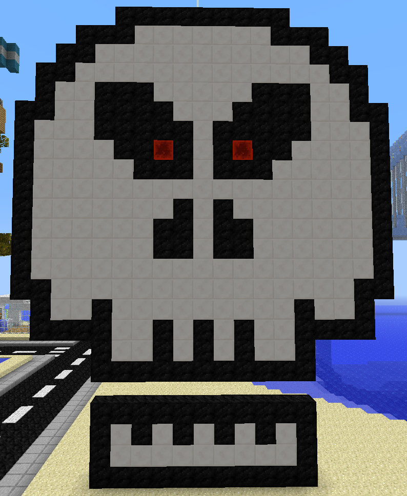 Minecraft Skull Pixel Art by Mountaindude246 on DeviantArt.