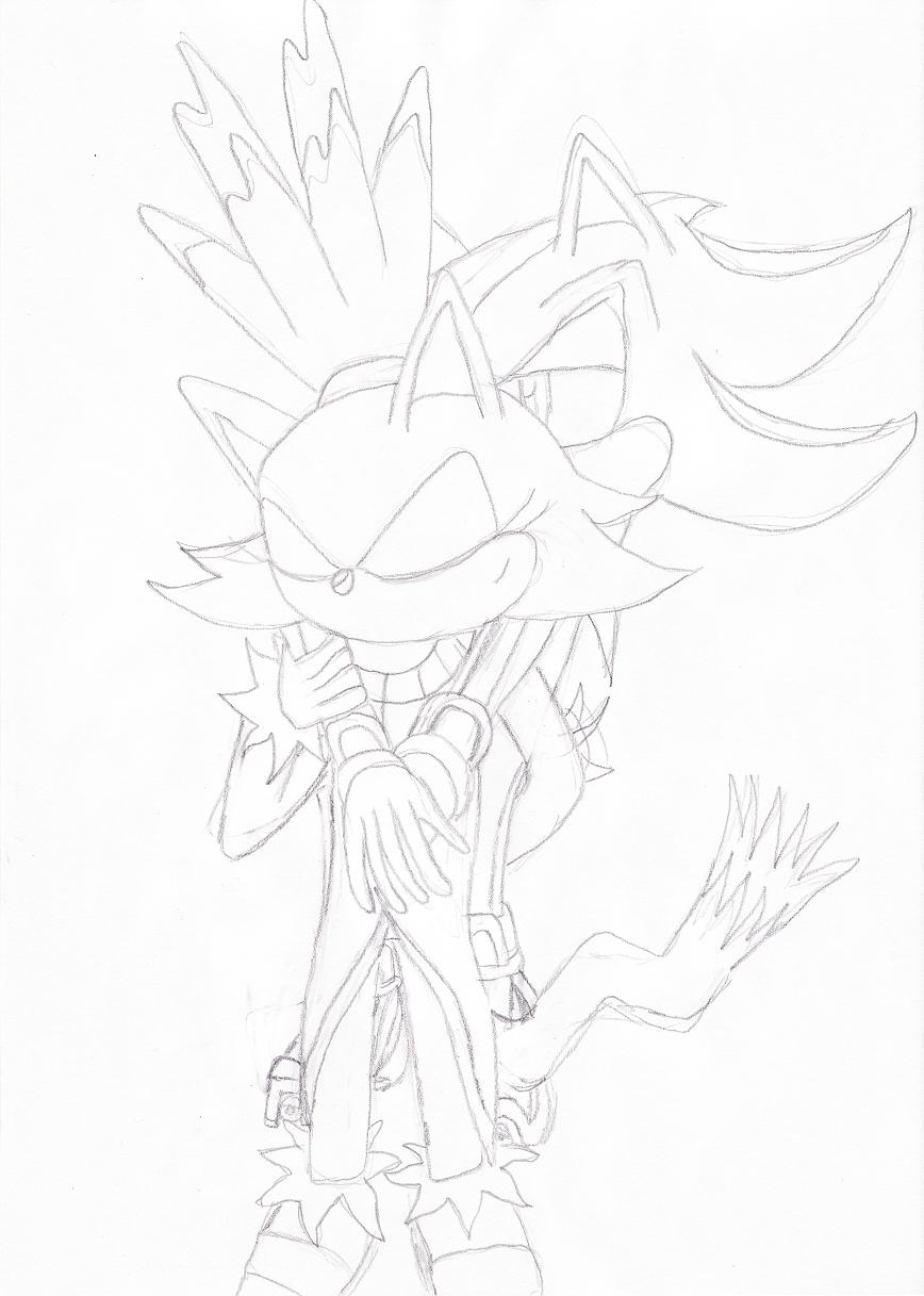 Shadow X Blaze - Sketch by Mephadow123 on DeviantArt