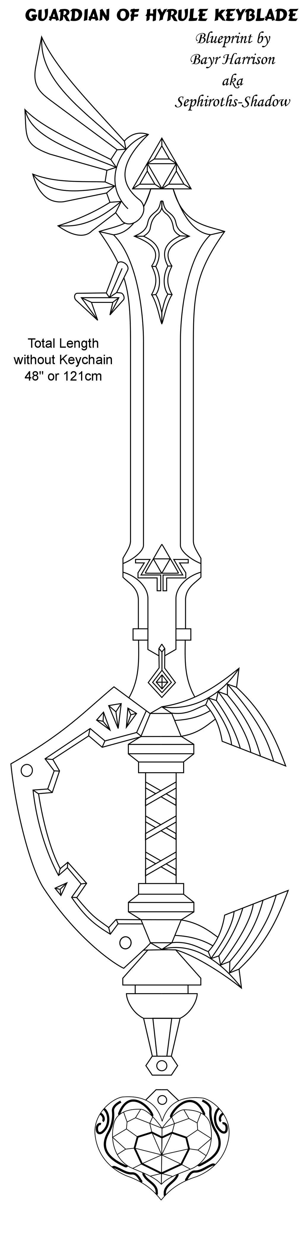 Guardian Keyblade Guardian of Hyrule Keyblade Blueprint by Bayr-Arms on DeviantArt