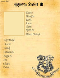 Hogwarts Student ID base. by Harry-Potter-Addict