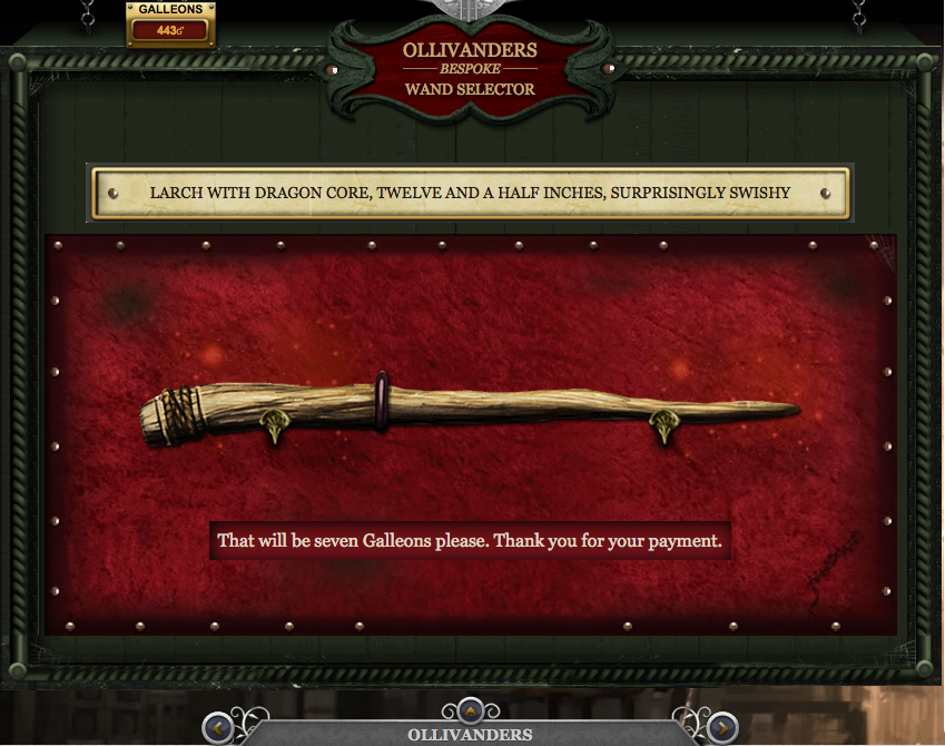 My Pottermore Wand