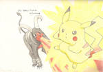 Pikachu and Houndoom by JoyceeCreation