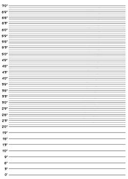 blank height chart