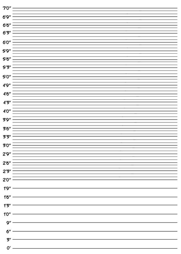blank height chart