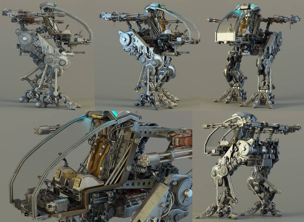 Mech Prototype - Exposed by sanfranguy on DeviantArt