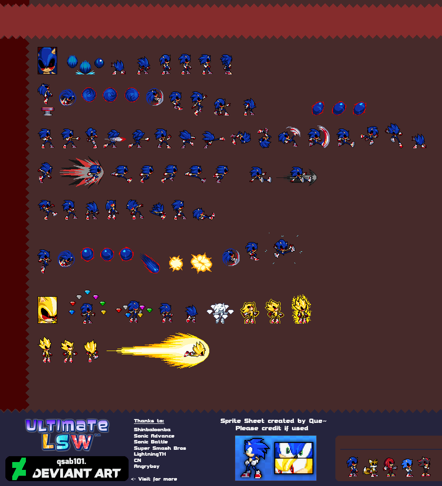 ulsw sonic E.X.E sprite sheet by dayvisonanimato on DeviantArt