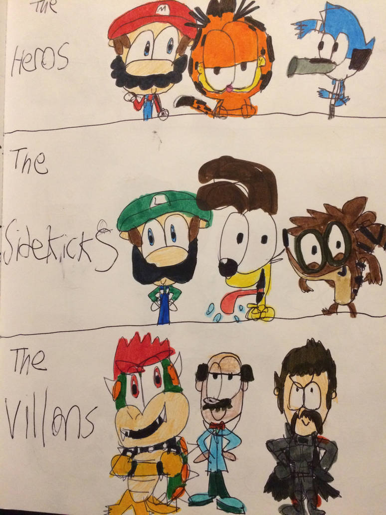 The Garfield Regular Mario Show main cast by RegularMarioGalaxy12 on ...