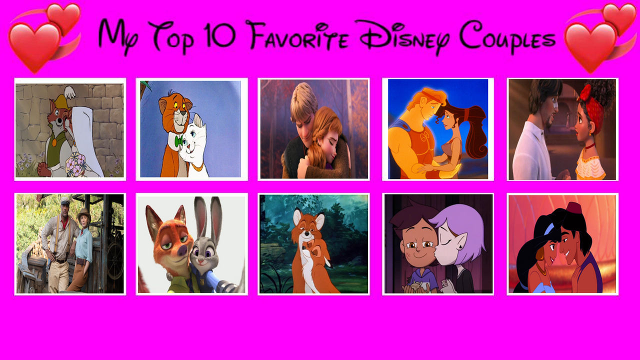 Disney Duo Deviantart My top 10 Disney couples by RegularMarioGalaxy12 on DeviantArt