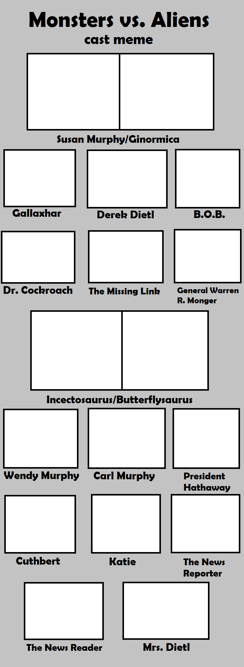 Monsters vs Aliens cast meme by RegularMarioGalaxy12 on DeviantArt