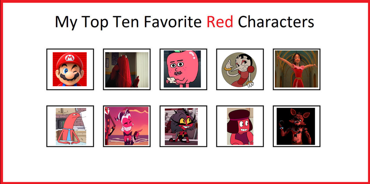 Red Characters Fanart at Jannie Hunt blog