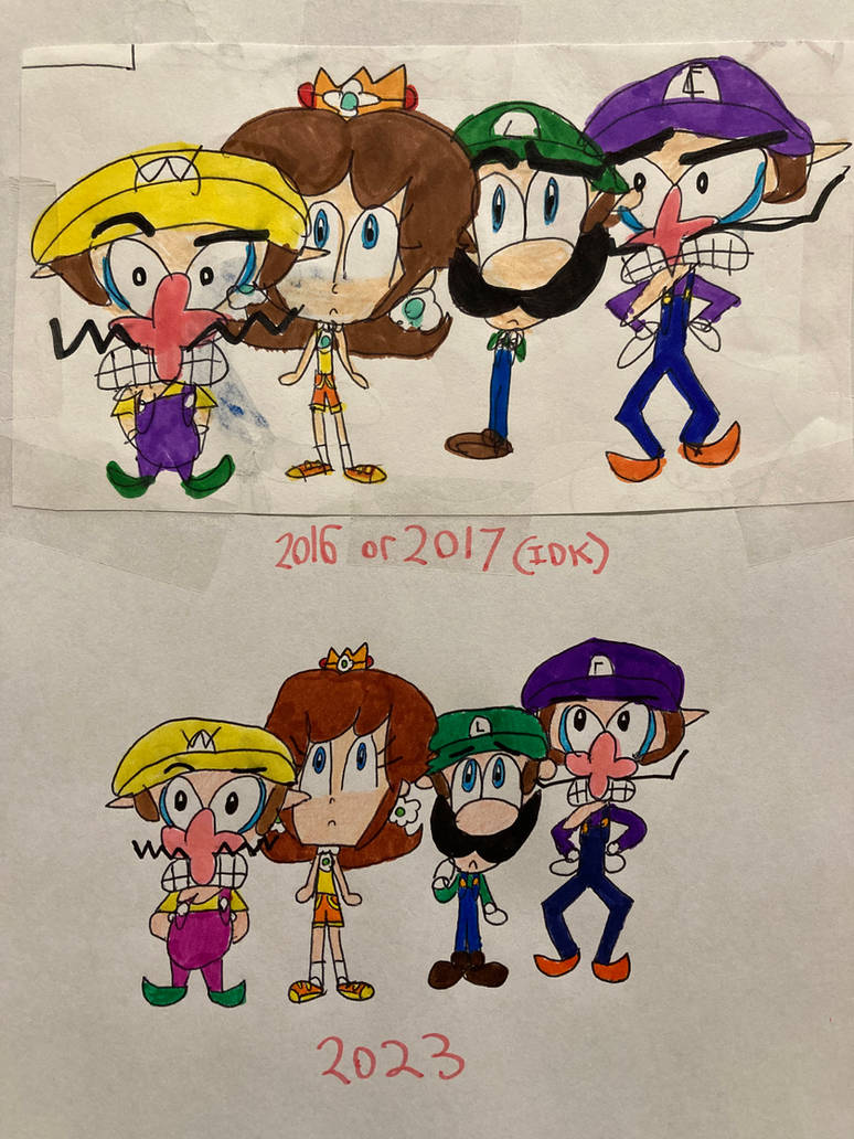 Random Mario squad Old vs. New by RegularMarioGalaxy12 on DeviantArt