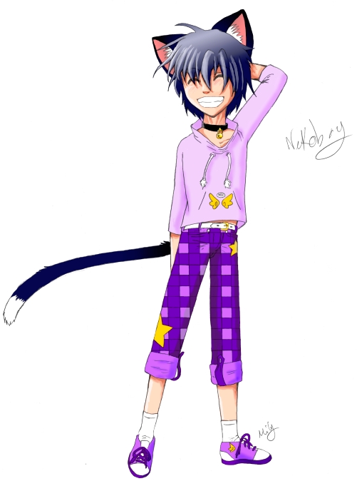 Purple Neko boy