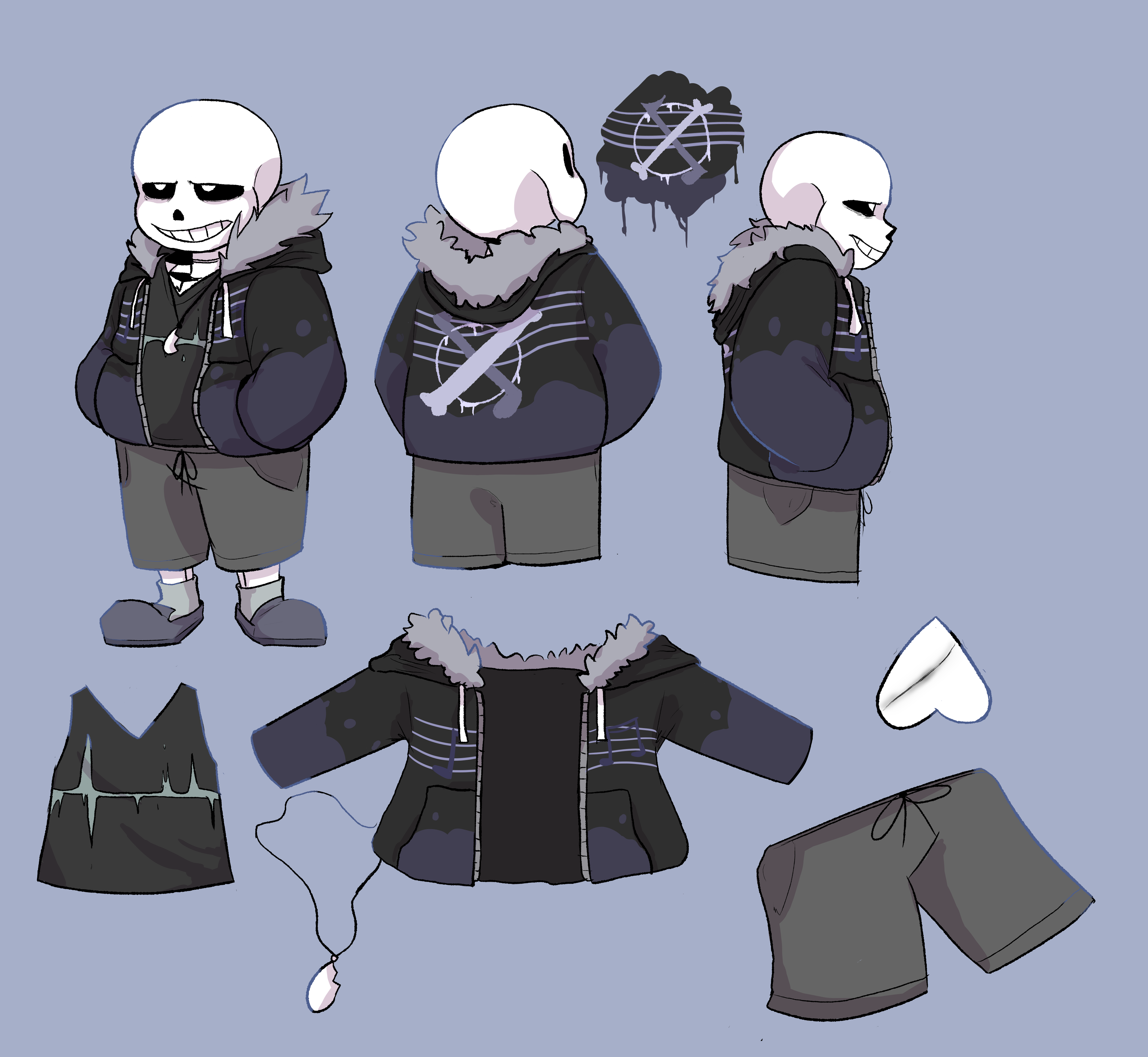 Sans Reference Model Mu!Sans reference sheet by Seafoamheart on DeviantArt