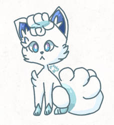 Snowdrop the vulpix.