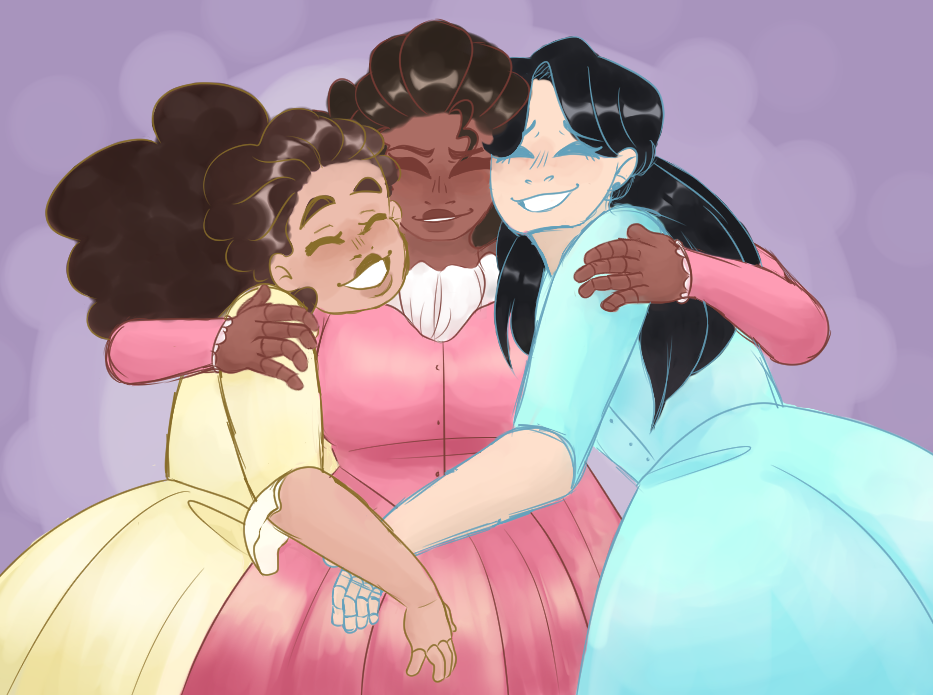 Angelica Eliza and Peggy by Jillybeanie on DeviantArt