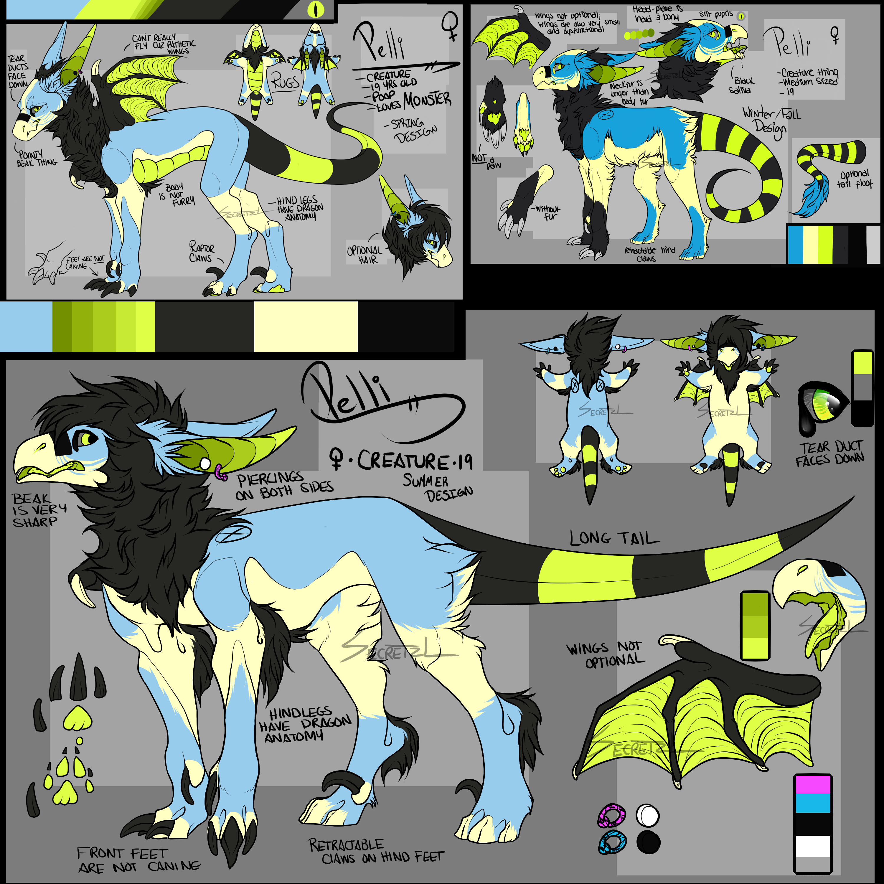 2014 Pelli Reference Sheet Fursona