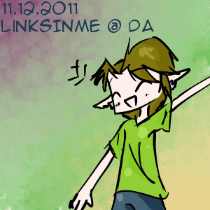 Link waving hi NOT GIF