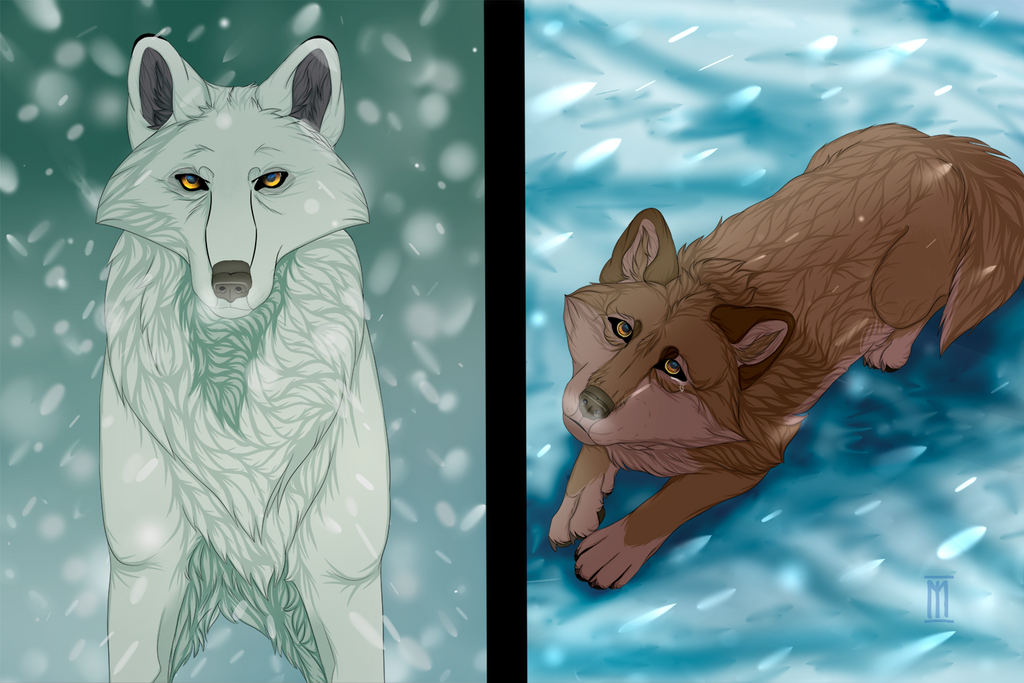 The white wolf scene by Marmenuar on DeviantArt
