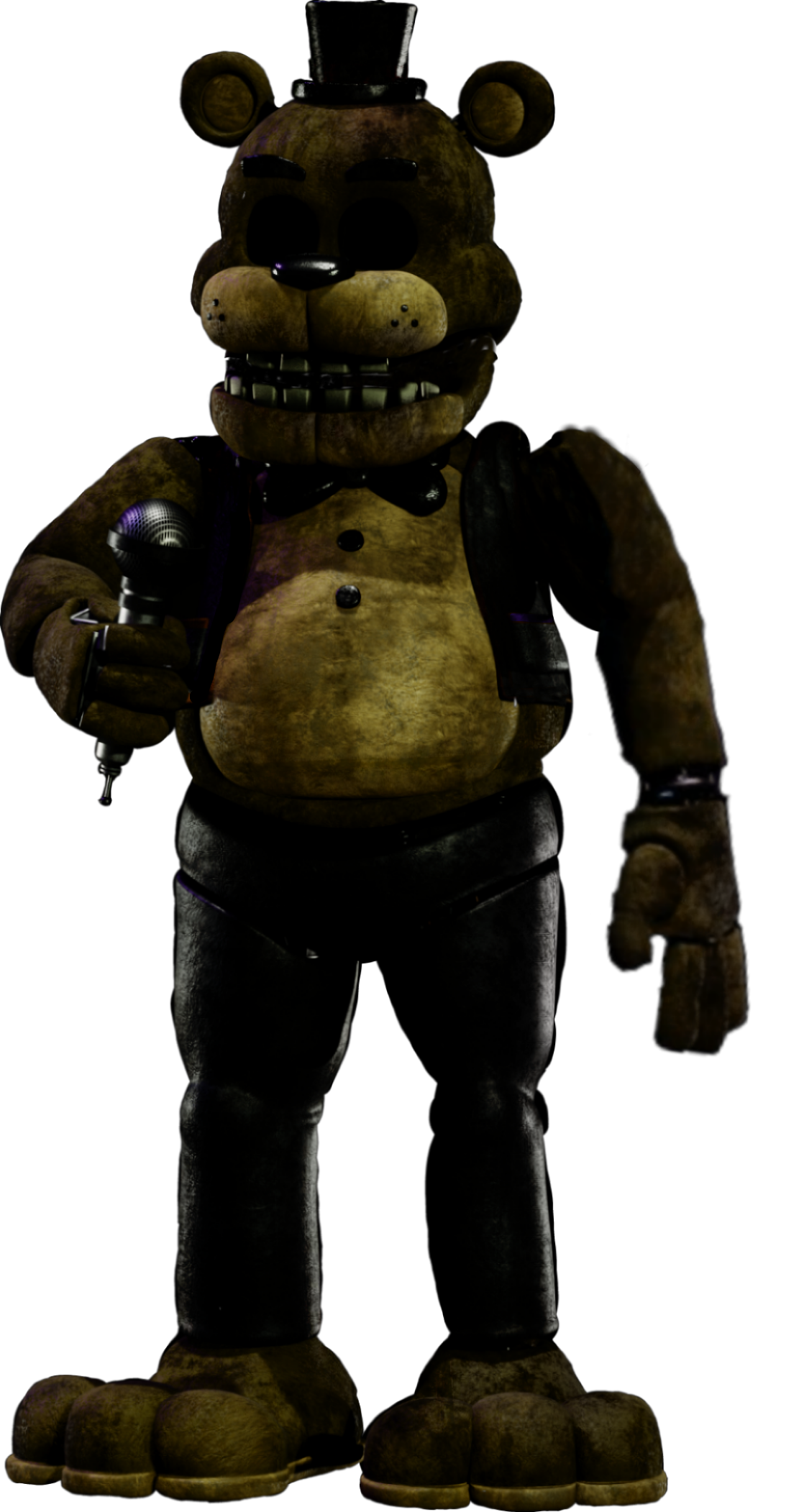 Freddy in FNAF Plus looks like Classic Freddy and Withered Freddy