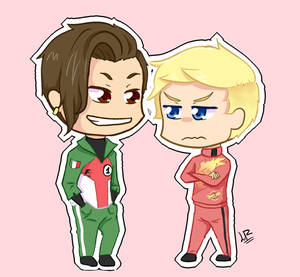 Cars Chibi (Francesco x McQueen)