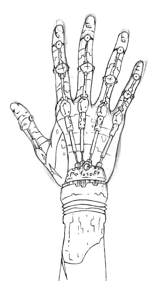 Prosthetic Hand Sketch by wagontamer on DeviantArt