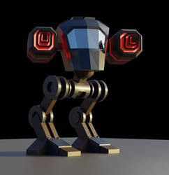 Blender Low Poly Mech