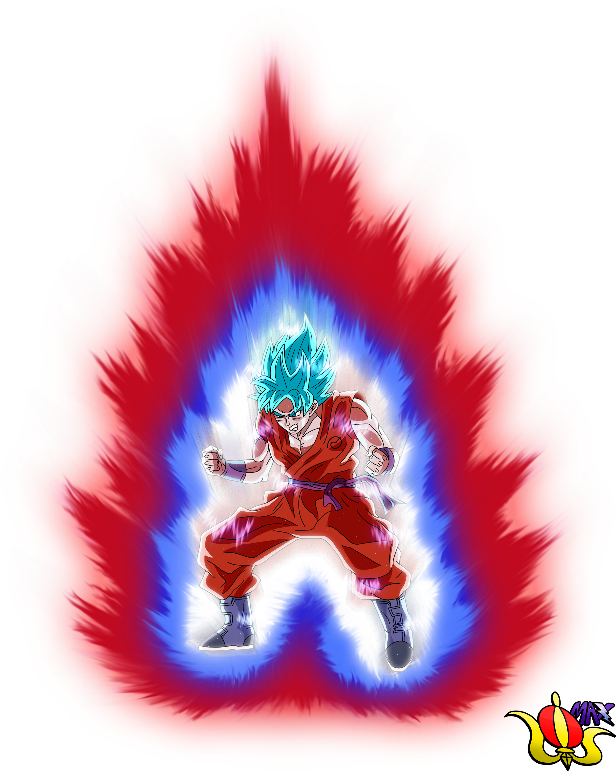 Goku super saiyan Blue kaioken by BardockSonic on DeviantArt