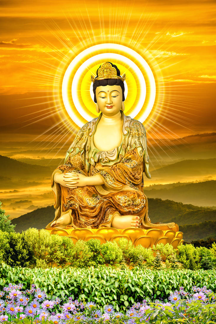 A Di Đà Phật Quan Thế Âm: Hình ảnh A Di Đà Phật Quan Thế Âm sẽ đưa bạn đến một thế giới tương lai thanh bình và hạnh phúc. Quan Thế Âm, vị Bồ Tát của tình yêu thương, sẽ dẫn dắt con người từ cuộc sống bộn bề, đến một thế giới mới đầy hy vọng và niềm tin.