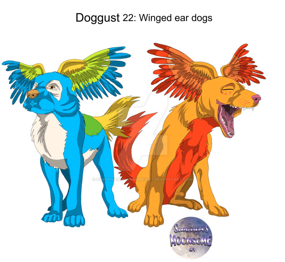 Chinese Winged Ear Doggust day 22 winged ear dogs (own species) by simonnasmoonsomeart on ...