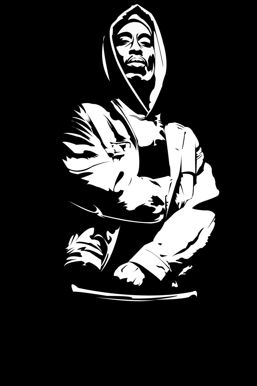 Tupac Vector by silencerxx on DeviantArt