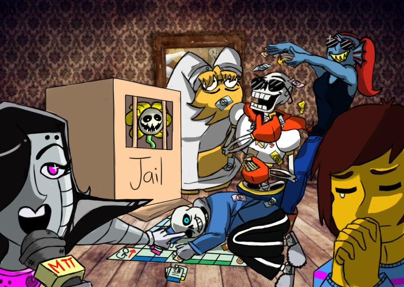 Undertale Draw the Squad Meme Monopoly by KarmaBanshee on DeviantArt