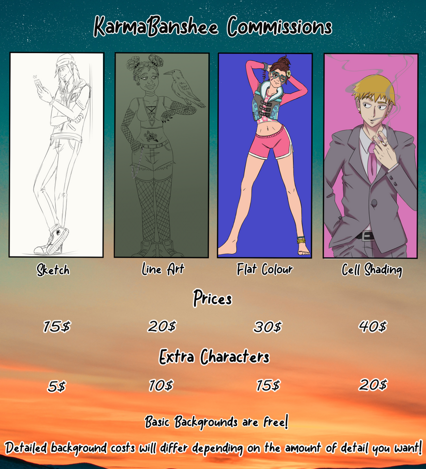 Commission Sheet [Commissions OPEN]