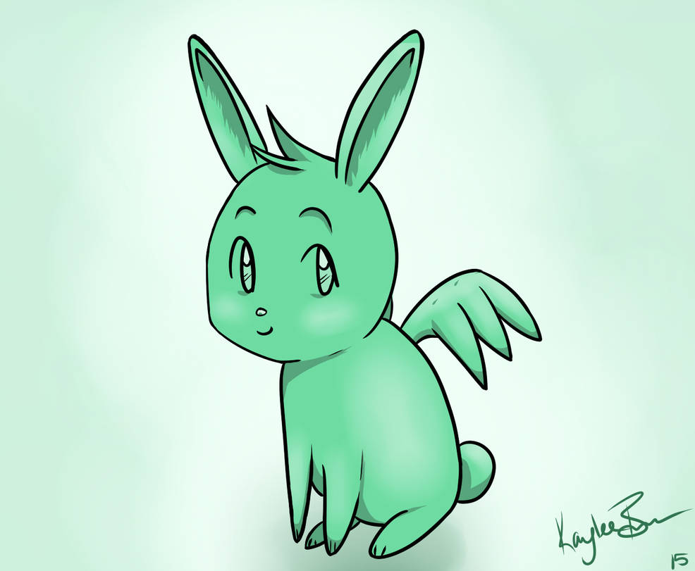 Flying Mint Bunny by KayddaCraft on DeviantArt