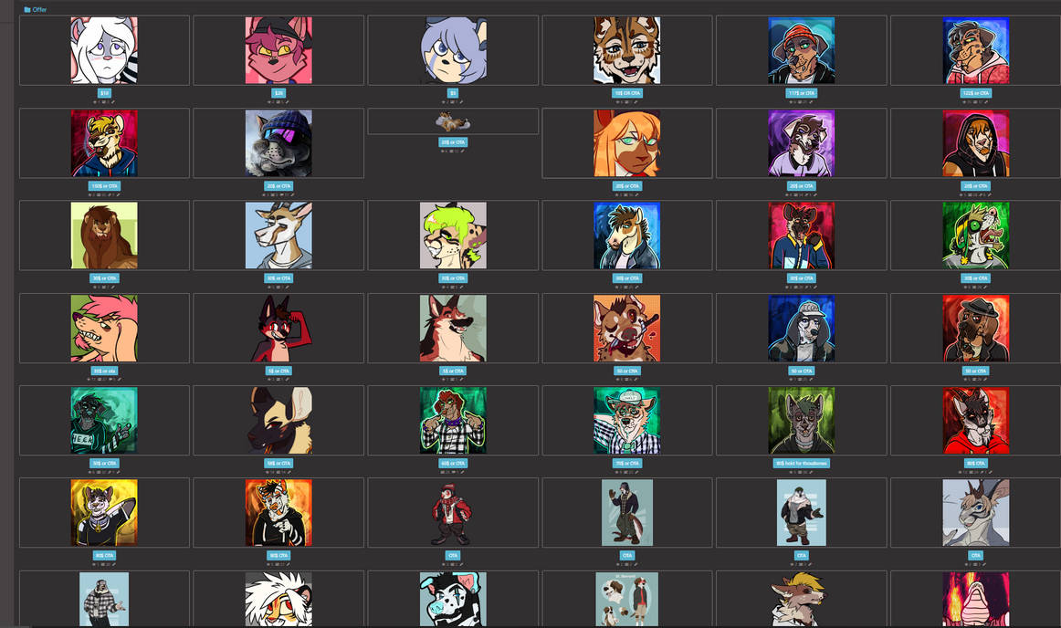Massive TH purge (Over 90 ocs) by Randomthewolfskie on DeviantArt