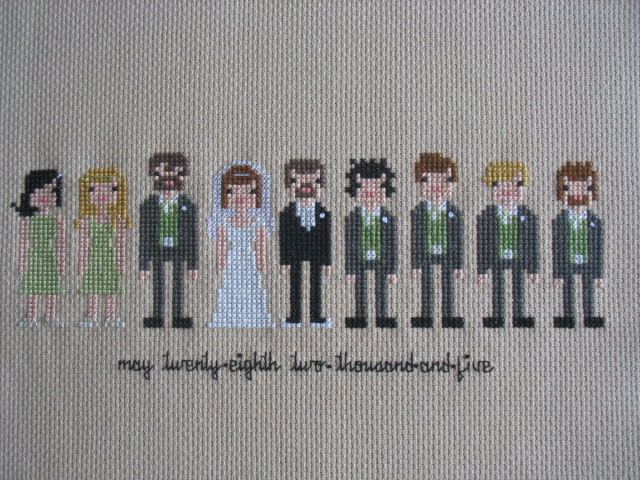 My Wedding Party cross stitch