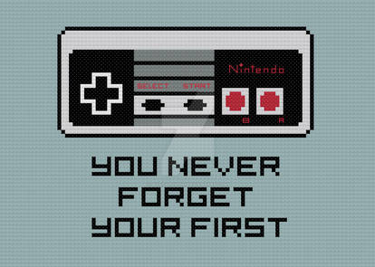 Never Forget Your First cross stitch pattern
