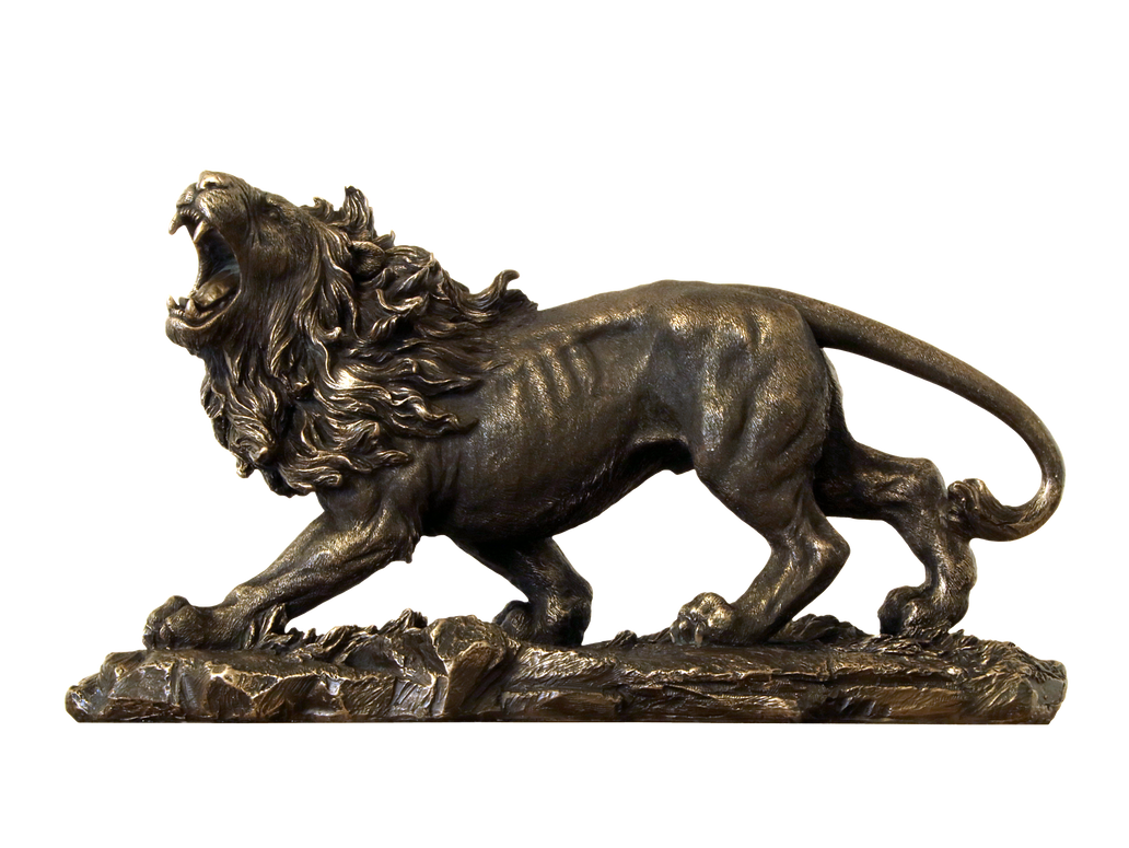 Lion Bronze Satue - Stock