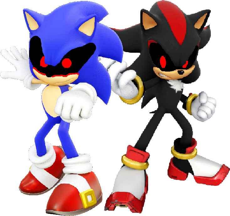 Sonic.EXE and Shadow.EXE by AngryMetal on DeviantArt