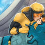 Blue Beetle x Booster Gold