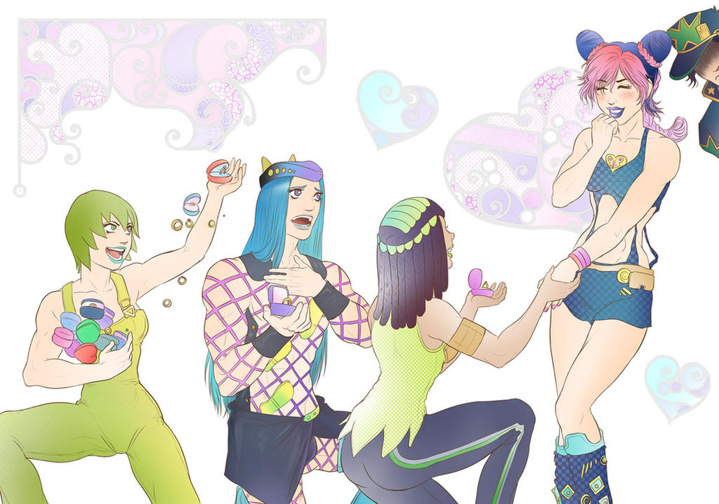 Jolyne and her admirers