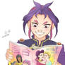 Yuri reading yuri