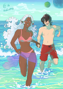 Keith and allura at beach