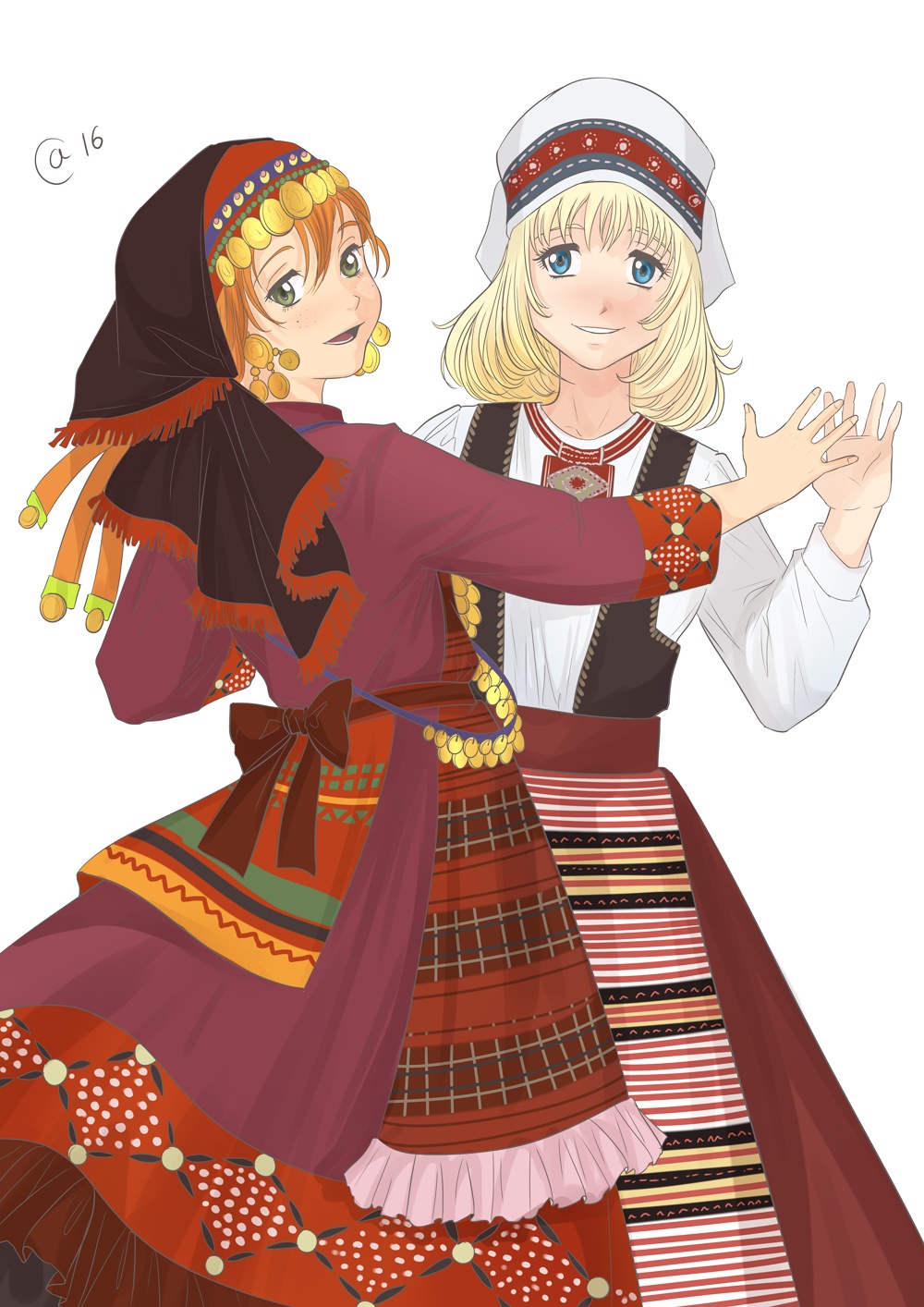 Finland-chan and Udmurtia-chan