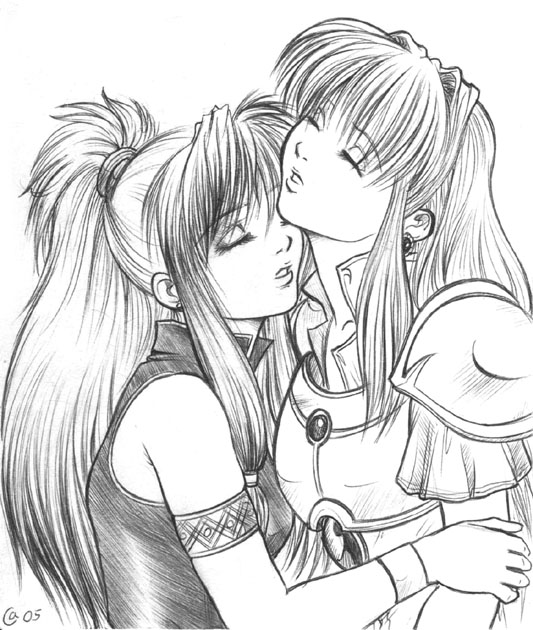 Marisa x Eirika - yuri