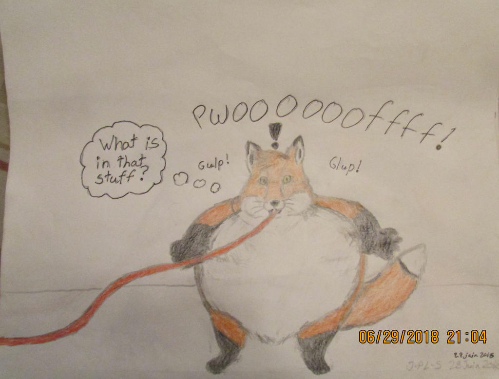 Anthro fox inflation part 2 by FoxNobody on DeviantArt