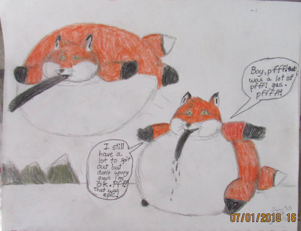 Fox Inflation Anthro fox inflation part 15 by FoxNobody on DeviantArt
