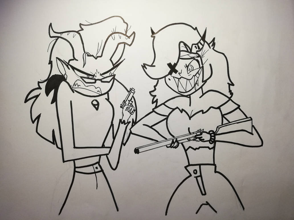 Mrs.Mayberry and Martha standoff (unfinished) by AsmodeusPalace on