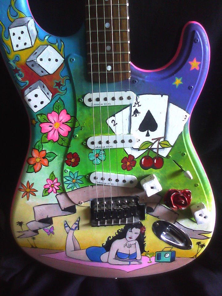 Pin up Girl guitar by jamesplasencia on DeviantArt