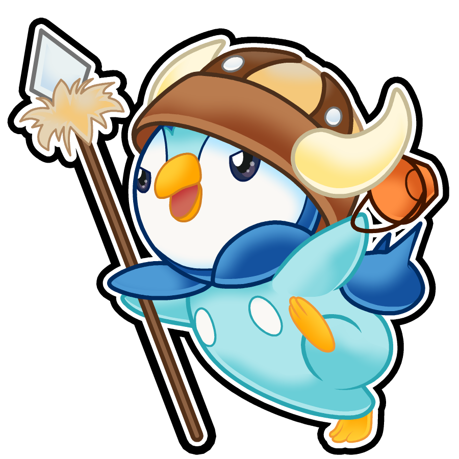 Piplup Halloween Sticker